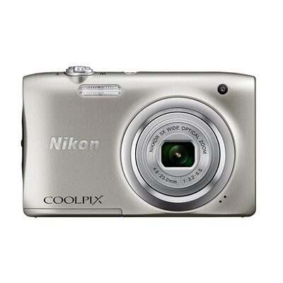

Nikon NIKON Coolpix A100 portable digital camera 2005 megapixel 27 inches screen 5x optical zoom 26mm wide angle silver