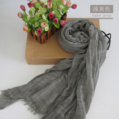 

Genuine Orangefox Silver Gingham Scarf