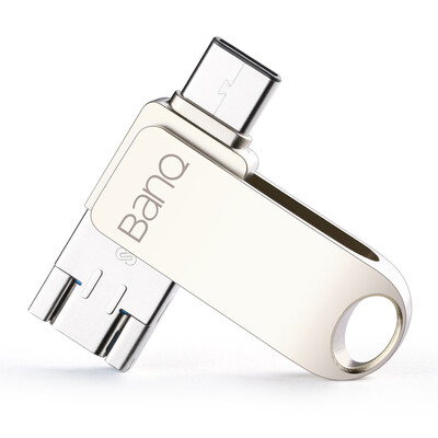 

banq C80 OTG мобильный телефон U диск 64GB Typec / Micro / USB3.0 три в одном водонепроницаемый шок Эндрюс мобильный телефон компьютер U диск