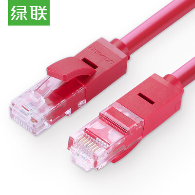 

Зеленый Альянс (UGREEN) Шесть типов сетевого кабеля Cat6 8-жильная витая пара Гигабитная сетевая кабельная компьютерная сеть перемычка готовый кабель 8 метров красный 11214