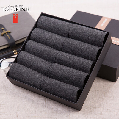 

TOLORINIE casual socks combed cotton business socks male summer cotton socks thin section in the tube stockings 10 double K7495D0811 deep linen