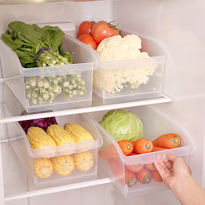 

FaSoLa Japanese refrigerator storage box storage box sealed box snack storage box grain storage box 6L 4 Pack