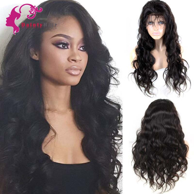 

8A Lace Front Wig With Baby Hair Body Wave Lace Front Wigs 130 Density Pre Plucked Natural Hairline Indian Lace Front Wigs