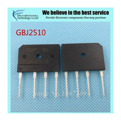 

5pcs free shipping GBJ2510 2510 Bridge Rectifiers 1000V 25A new original