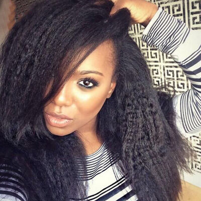 

Kinky Straight 8A Brazilian Virgin Hair Noble Hair Products Human Hair Weave Bundles Natural Color Yaki Straight Hair Weaving
