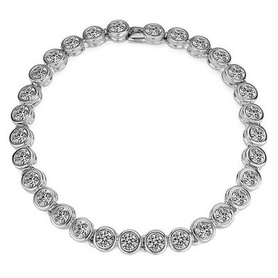 

Yoursfs® 18K White Gold Plated Simulated Diamond Bracelet Use Silver Austrian Crystal Jewelry