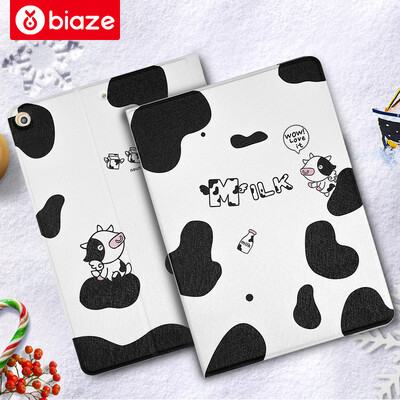 

BIAZE Apple iPad Mini3 Case Mini2 Leather Case mini1 Case Intelligent Dodge Cartoon Painted Series Small Cow