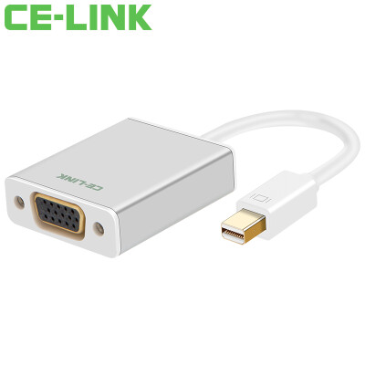 

CE-LINK 1643 Mini DP to VGA-адаптер Mini Displayport Конверсионный кабель Apple MacBook / Air Pro Lightning Интерфейсный проектор Алюминий