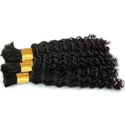 

Iueenly Hair Company Products Brazilian Non Remy Human Hair Afro Kinky Curly 100 Bulk Hair Extensions Two Bundles Natural Black 8