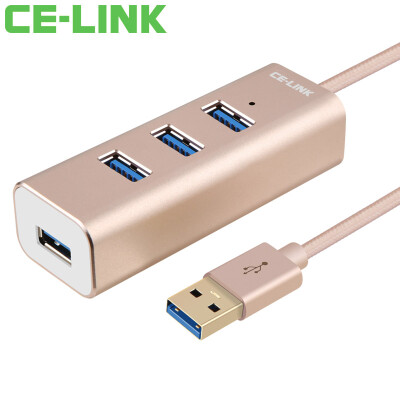 

CE-LINK 1916 USB3.0 high-speed 4-port HUB hub 1.5-meter multi-interface USB expansion converter notebook computer dragging a four-line distributor