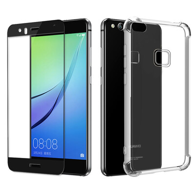 

【Отправить полноэкранную закаленную пленку】 ESCASE Huawei nova молодежная версия корпуса телефона для отправки фильма полноэкранный черный всплеск всплеск подушки безопасности мягкая оболочка / прозрачная защитная крышка