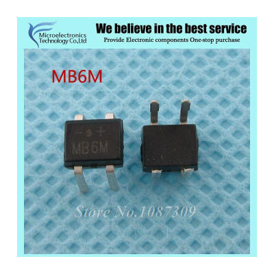 

10pcs free shipping MB6M DIP-4 Bridge Rectifiers 600V 0.5A new original