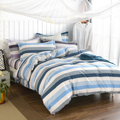 

Yingxin textile cotton bedding high count of high-density sheets cotton twill double quilt quilt cover 200 230 Jin Shang blue