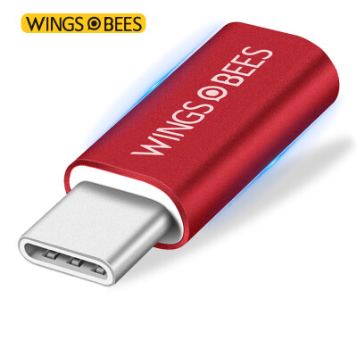 

Алюминиевый сплав Bee wing Эндрюс Micro USB для Type-C адаптер телефон данные / зарядная линия преобразования головы Китайский красный для проса 6 / 5s / 5 Huawei P9 / слава