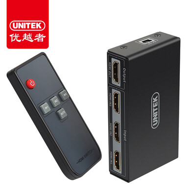 

UNITEK Y-5312 HDMI switch three into a 3 into a HDMI three into a computer connection TV 4K HD 3D video amplifier with remote control