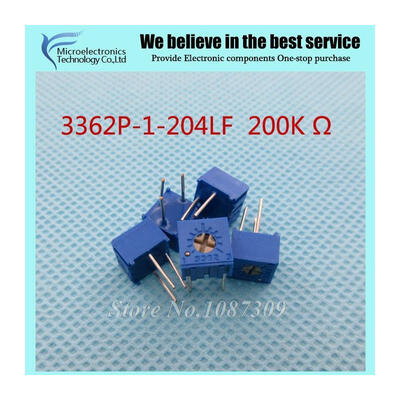 

50PcsLot 3362P-1-204LF 3362P 204 200K ohm Trimpot Trimmer Potentiometer Variable resistor new original