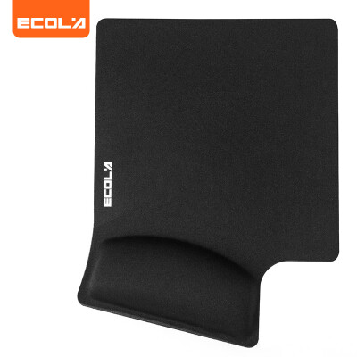 

ECOLA 14 ° Wrist Rest Mouse Pad Super Large Slow Rebound Memory Wrist Rest Office Wrist Prevent Mouse Hand Black MPD-014PBK