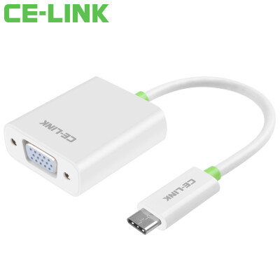 

CE-LINK Тип-C в адаптер конвертера VGA USB3.1 USB-C к адаптеру адаптера адаптера VGA Поддержка подключения к компьютеру Macbook TV A1101