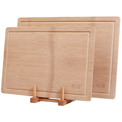 

Picking bamboo whole chopping board set trapezoid bevel design send chopping board bamboo chopping board cutting board 2 sets SZ-6174
