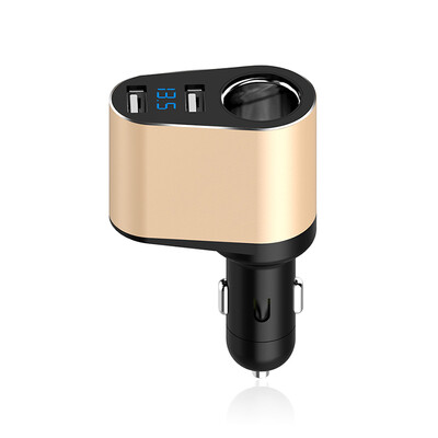 

Le Yi Leeioo Автомобильное зарядное устройство двойной USB автомобильное зарядное устройство прикуривателя Тиран золото