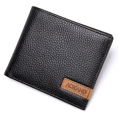 

Aokang Men&39s Wallets Head Cowhide Dolls Men&39s Multi Cardholders Men&39s Short Sleeves Dolls 8731705003 Black