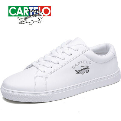 

CARTELO mens breathable low lace-up sports shoes