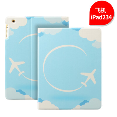 

iPad4 Case ipad3 Чехол ipad2 Tablet PC Leather Sleeve Cartoon Sleeping All-Inclusive Case