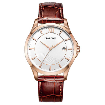 

Renault (RARONE) watch dream series quartz couple watch male watch white surface nail belt 8600079059902