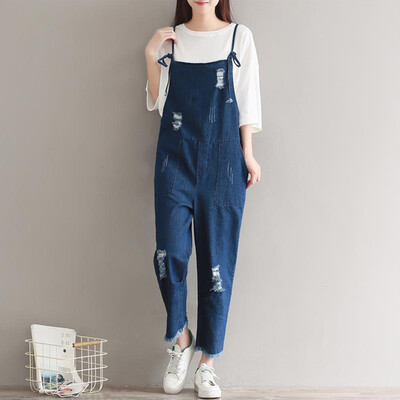

City Plus CITYPLUS 2017 Women&39s Fall New Artistic Habits Horn Suspension Nine Noodles Cowboy Pants CWKN177154 Blue