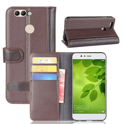 

GANGXUN Huawei Nova 2 Plus Чехол из натуральной кожи Magnetic Flip Cover Kickstand Слот для карт Wallet Coque для Huawei Nova 2 Pl