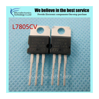 

10pcs free shipping L7805CV L7805 KA7805 MC7805 Voltage Regulator 5V 15A TO-220 new original
