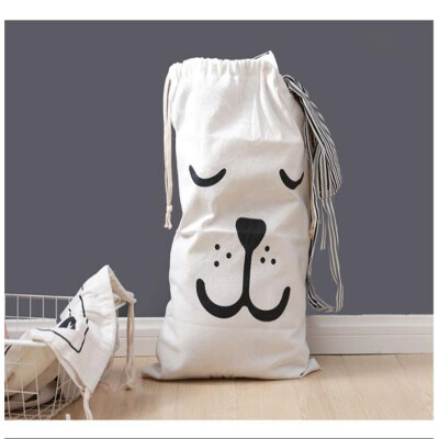 

Large clothes quilts finishing bunched pockets home debris collection bags cotton linen bags creative travel bag