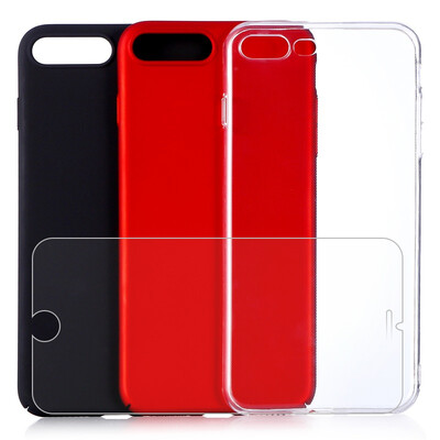 

Семья из четырех мобильных телефонов мембраны оболочки [Apple] dostyle 7 Plus Plus мобильный телефон оболочки защитный рукав красный черный твердой оболочки телефон оболочки TPU силиконовый чехол прозрачная оболочка iPhone7 Plus стали фильм iPhone7