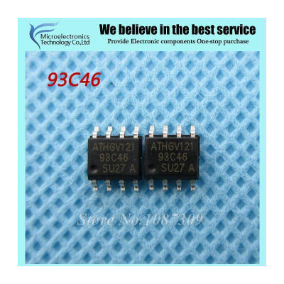 

10pcs free shipping AT93C46 93C46 AT93C46-10SU-2.7 IC Three-wire Serial EEPROM 1KBIT 2MHZ SOP8 new original
