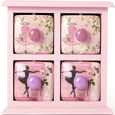 

I&39M HUA HUA 9 Grid Ceramic Drawer Jewelery Box Pink Valentine&39s Day Valentine&39s Day Creative Gift Send Girlfriend Mother&39s Day Gift 520 Gift Wooden Storage Box