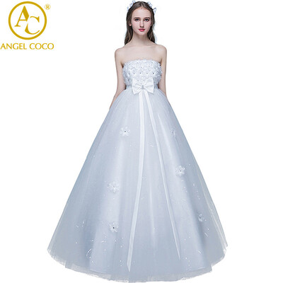 

Pregnant Women Wedding Dresses 2017 Pregnancy Dress Vintage Vestido Branco Lace Flowers Bride Maternity Wedding Gown Trouwjurk