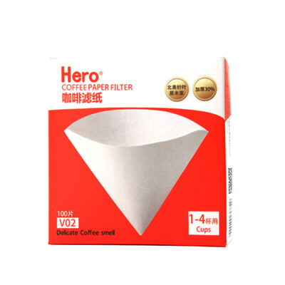 

Hero coffee filter paper drip hand-washed coffee filter paper 100 white
