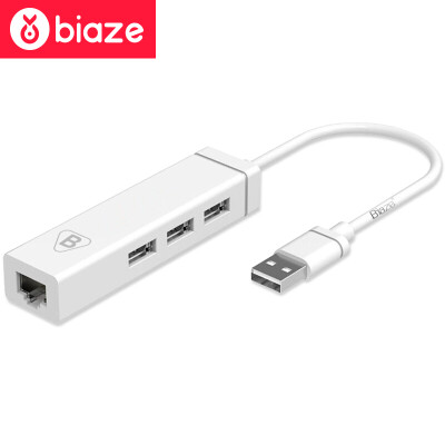 

BIAZE USB splitter 20 Fast Ethernet network card network adapter USB to RJ45 cable interface Apple Mac millet box network port converter access U disk ZH5-PC