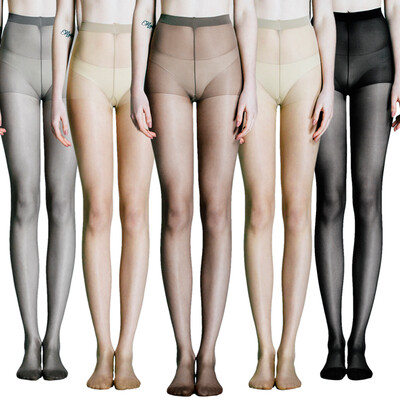 

[Jingdong Supermarket] Ms. Heng Yuanxiang pantyhose core silk sexy thin section of silk stockings anti-hook wire wild bottom tattoo mixed color 5 pairs of