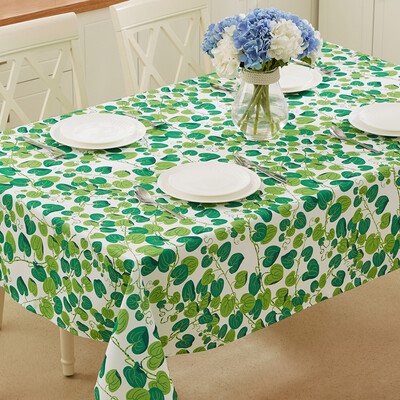 

Jiuzhou deer tablecloth home waterproof printed cloth tablecloths coffee table cloth British pastoral style covered cloth tablecloth Spring garden 100 150cm