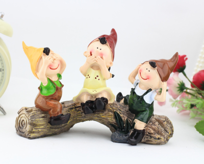 

Pastoral Resin Crafts Decoration Cute Creative Resin Crafts Home Jewelry Three No Stumps Child