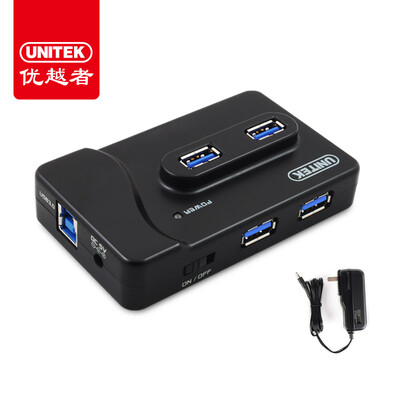 

Advantages UNITEK USB30 Splitter 80CM High-speed expansion of 7-port HUB hub Notebook desktop computer Multi-interface converter with external power supply Y-3177bk