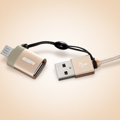 

(ESR) Микро USB к USB-адаптеру Эндрюс кабель для передачи данных U-образный адаптер для телефона OTG для ноты OPPO / vivo / проса с красным рисом и т. Д.