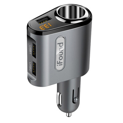 

ifound Car Charger Cigarette Lighter FZ-29 3.1A Three USB Ports Voltage Detecting LED Digital Display