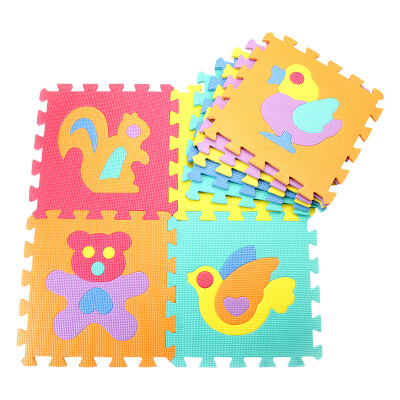 

Mint Meitoku животная головоломка коврики PE пена нескользящие коврики детская спальня сплайсинг ползучие подушки 30 * 30 * 1,0 см (9 шт)