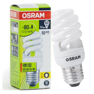 

OSRAM OSRAM T2 Full Helix 11W Energy Saving Lamp Warm White E27