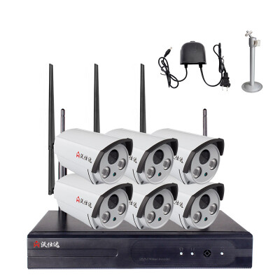 

Woshida woshida WFTZ-6216 13 million wireless monitoring equipment set WIFI home network camera 6-channel monitor without hard disk