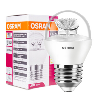 

OSRAM LED light bulb transparent small ball 3W E27 big mouth warm white yellow