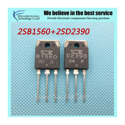 

10PCS free shipping 2SB1560 B1560 2SD2390 D2390 Sound matng tube 5PCS B1560 5PCS D2390 new original