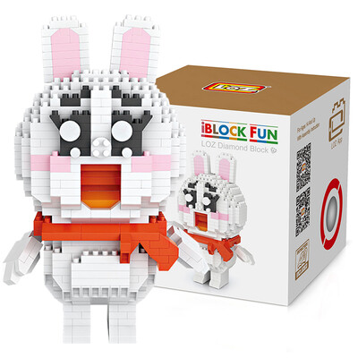 

Li Zhi Loz micro-particles diamond building blocks micro-diamond cartoon puzzle fight assembly animation toys brown bear 700PCS